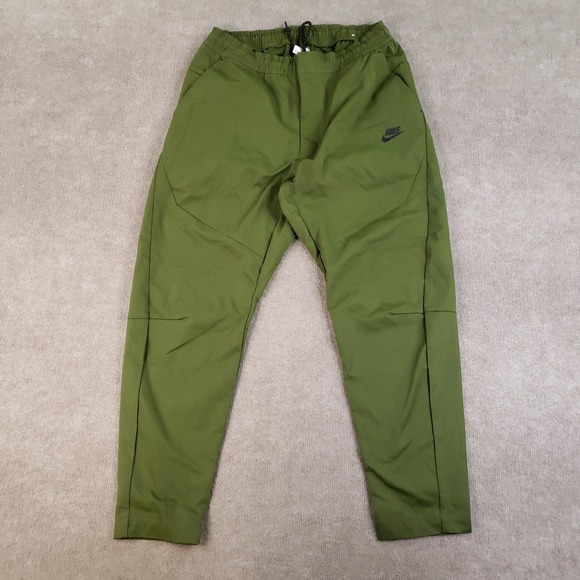 Nike Sportswear Tech Pants Mens Large Green Pockets Elastic Waist DH4224-326 - Picture 1 of 14